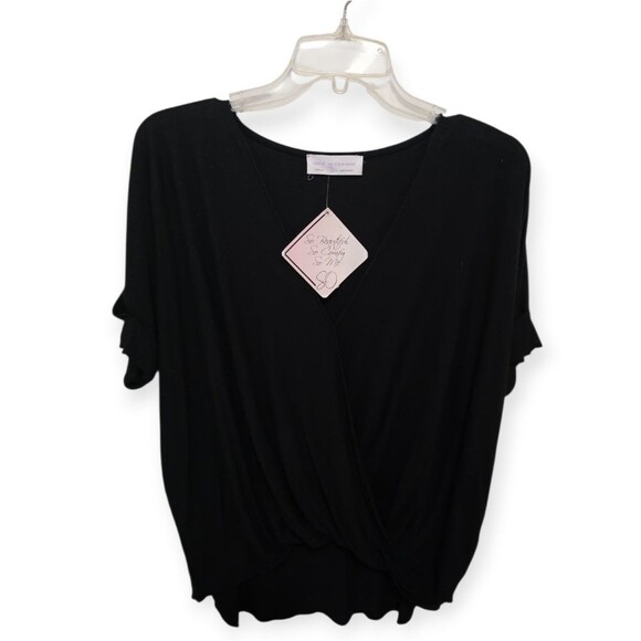 Double Zero Hyfve Criss Cross Top in Black M - Picture 2 of 4